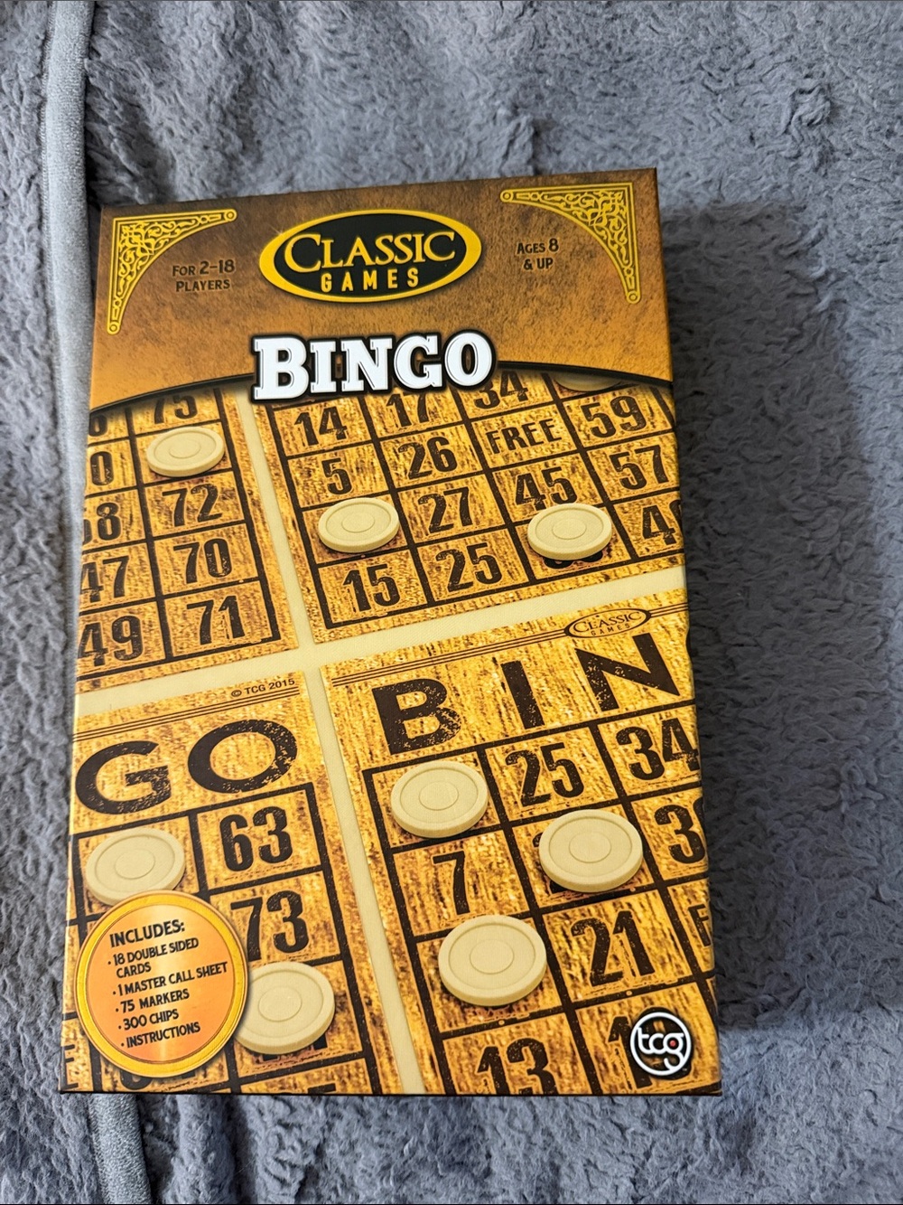 Classic Bingo Game - Gold and Black